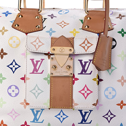 Louis Vuitton Monogram Multicolor Speedy 30 White 6 of 8