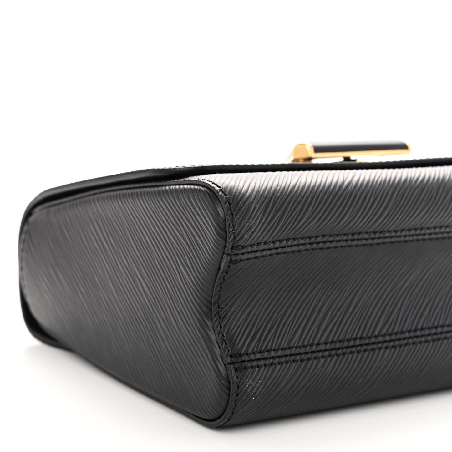 Epi Twist Shoulder Bag MM Matte Black Gold