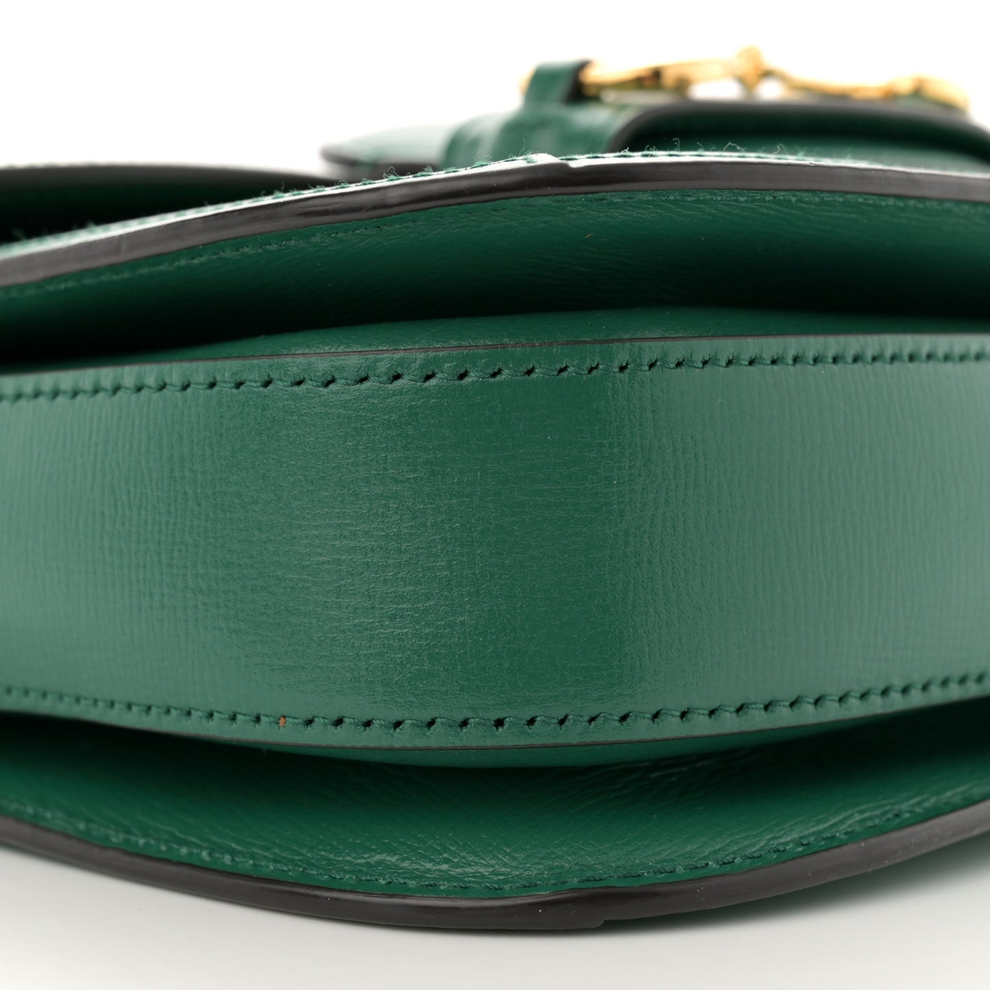 Azalea Calfskin Horsebit 1955 Shoulder Bag New Shamarock Emerald