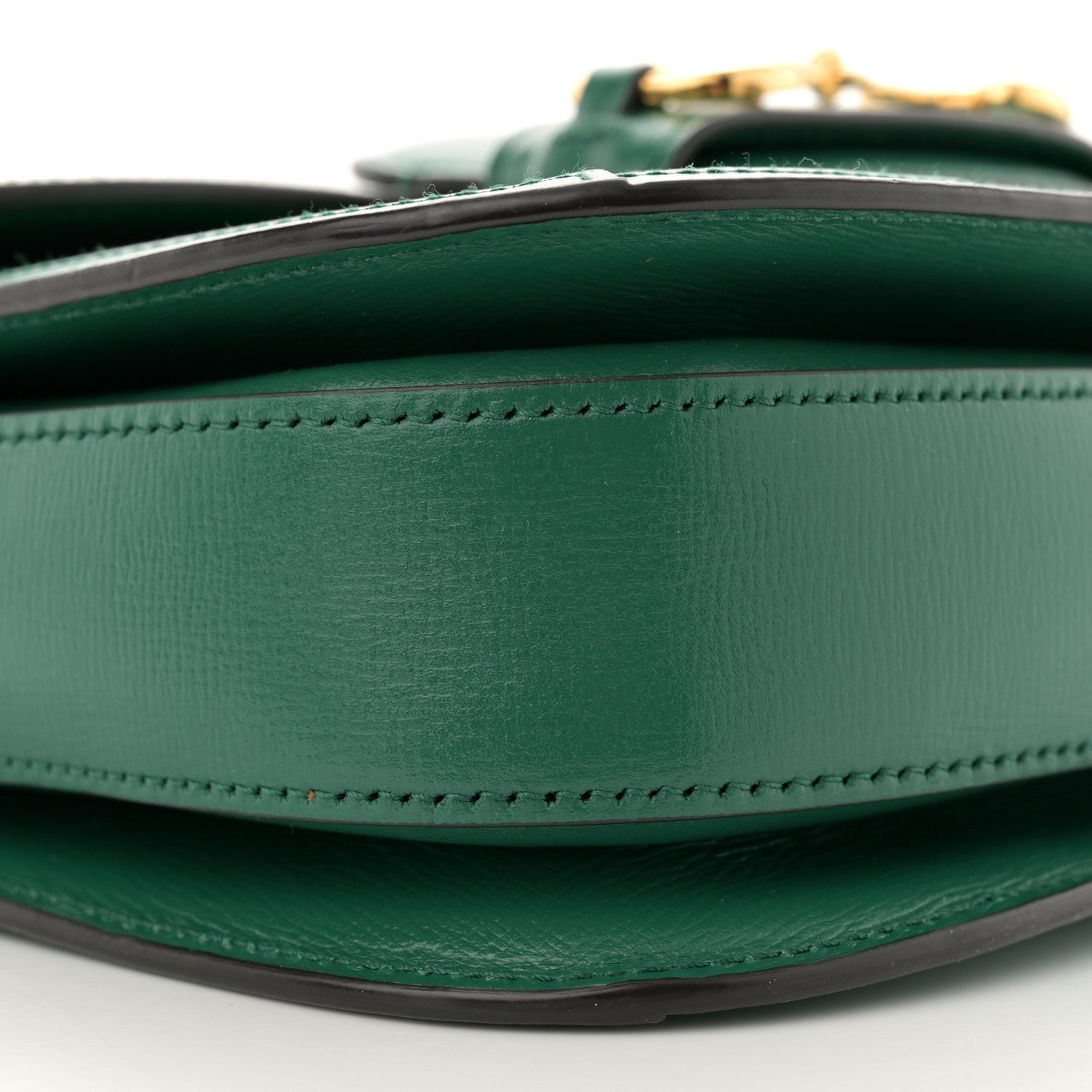 Gucci Azalea Calfskin Horsebit 1955 Shoulder Bag New Shamarock Emerald 9 of 12
