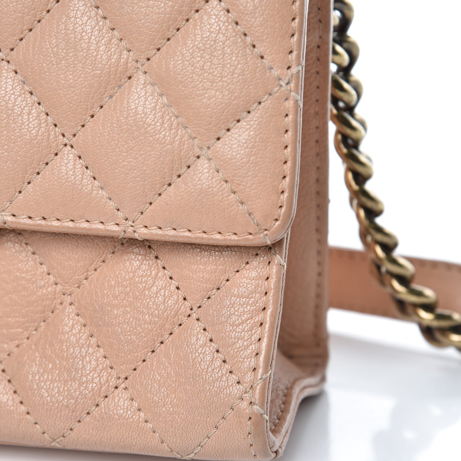 Chanel Goatskin Quilted Rita Flap Beige 11 of 14