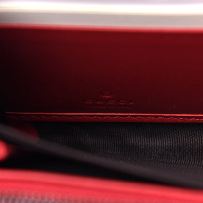 Gucci GG Supreme Monogram Cherries Zip Around Wallet Hibiscus Red 6 of 8