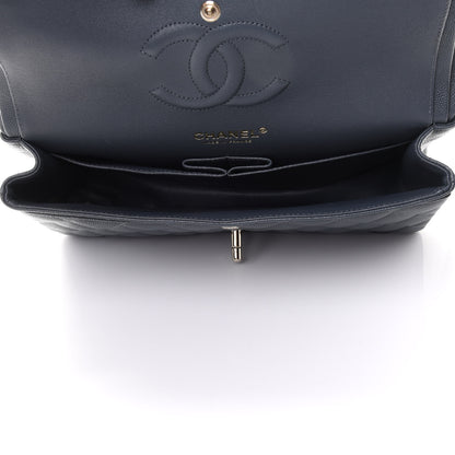 Chanel Caviar Quilted Medium Double Flap Dark Grey 4 of 10