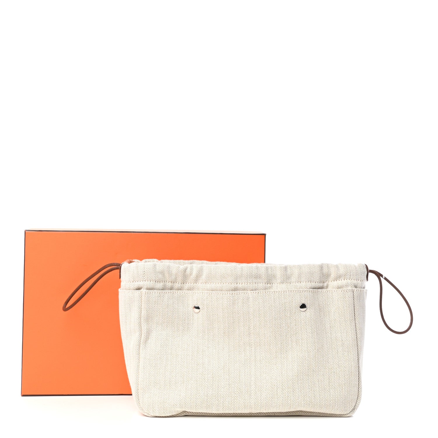Hermes Canvas Barenia Fourbi 25 MM Pouch Naturel Fauve 11 of 11