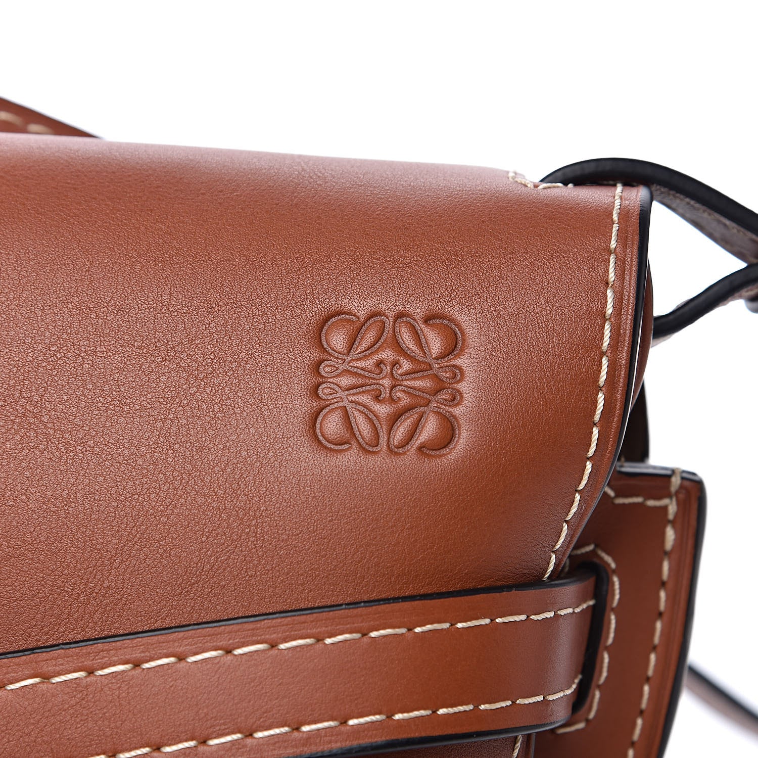 Loewe Calfskin Small Gate Crossbody Bag Rust 9 of 11