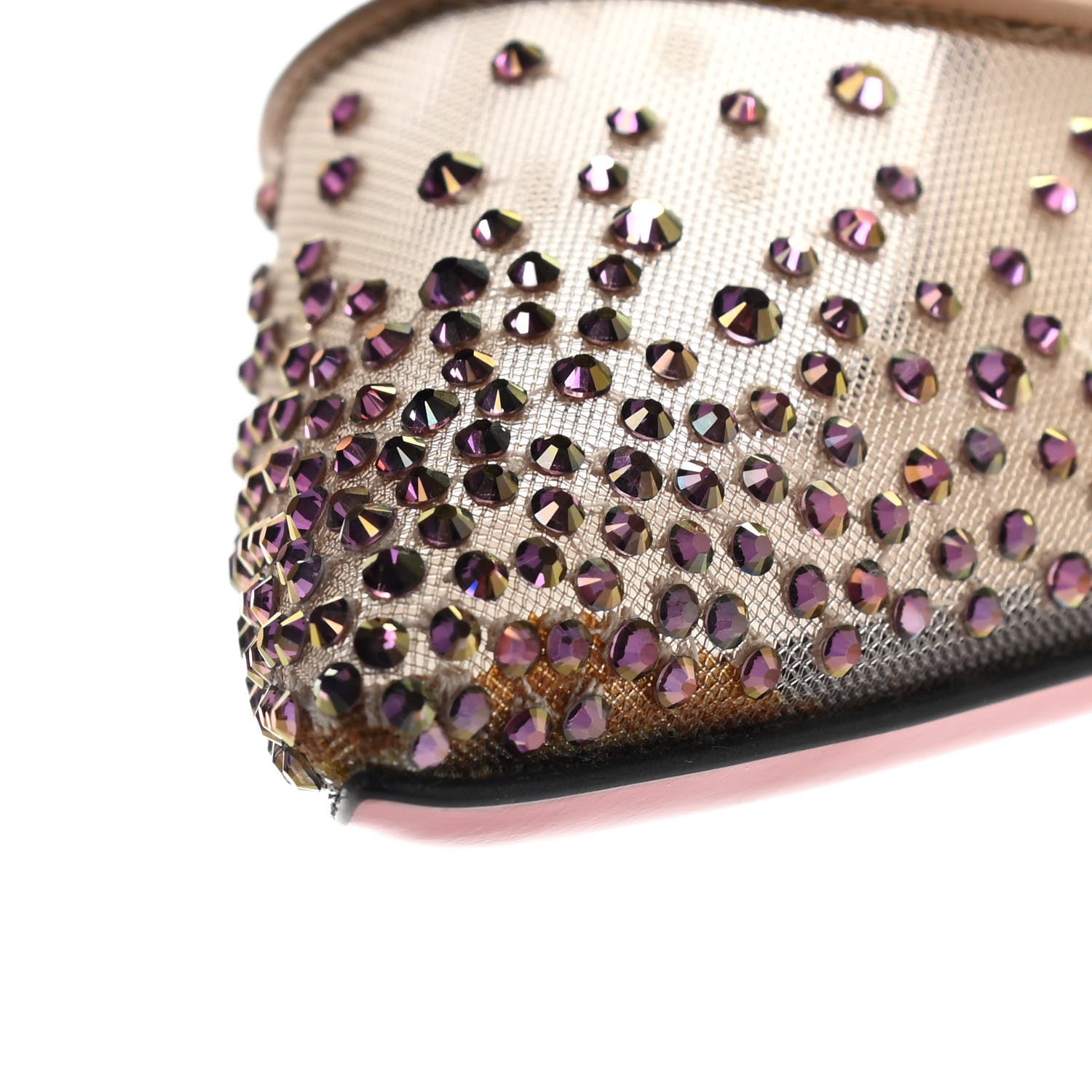 Christian Louboutin Rete Specchio Crystal Strass Follies 100 Pumps 39.5 Version Cosmos 8 of 9