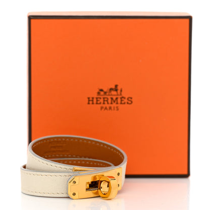 Hermes Swift Kelly Double Tour Bracelet T1 White 8 of 8