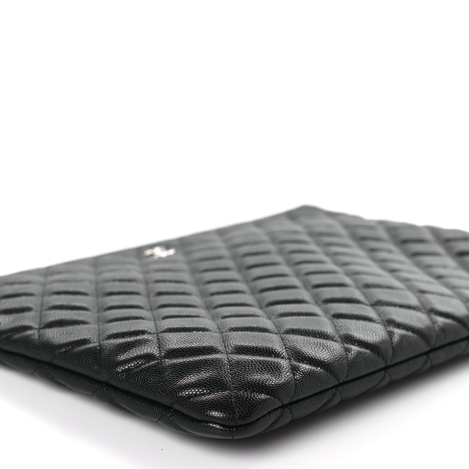 Chanel Caviar Quilted Large Cosmetic Case Black 8 of 10