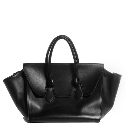 Celine Smooth Calfskin Large Tie Knot Tote Black 1 of 8