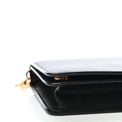 Prada Saffiano Metal Oro Mini Bag Black 12 of 15