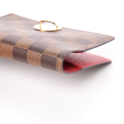 Louis Vuitton Damier Ebene Koala Small Ring Agenda Cover Red 8 of 11