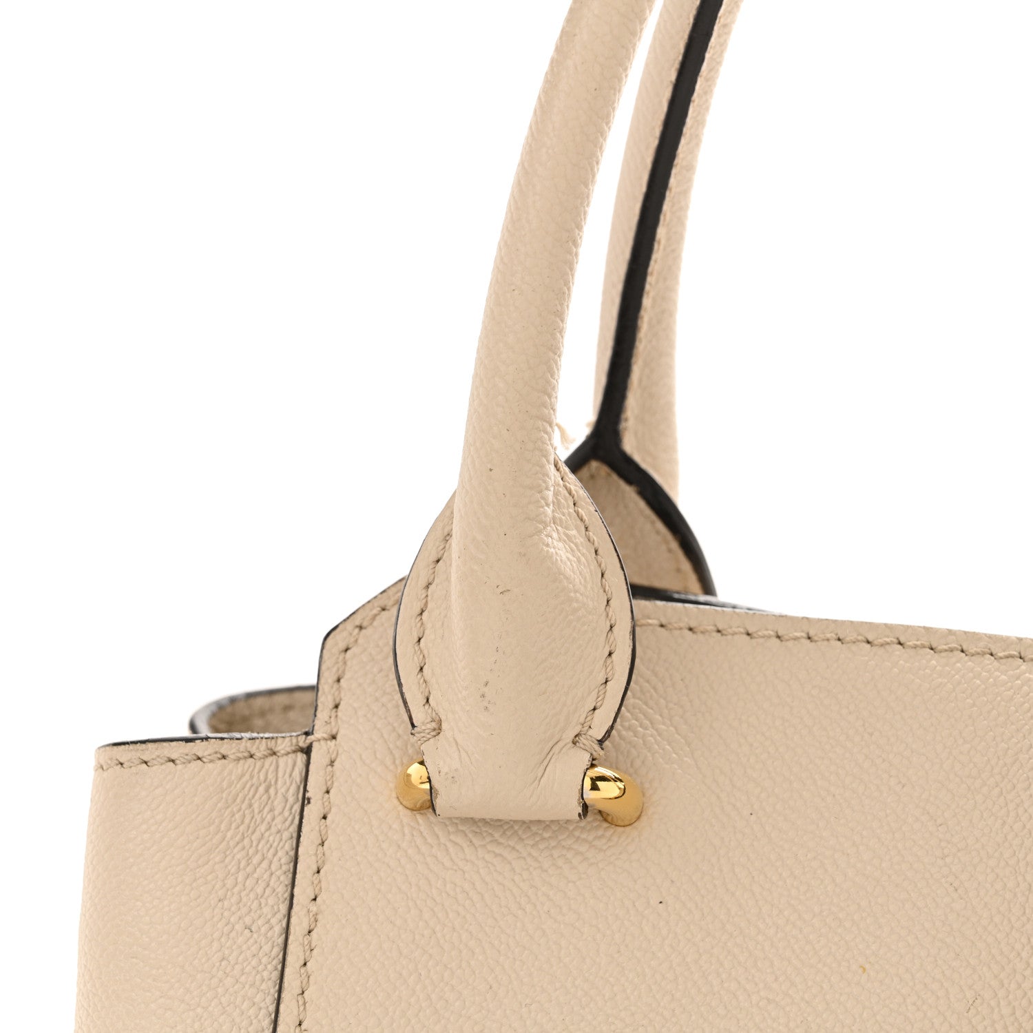 Burberry Soft Grain Calfskin Medium Buckle Tote Limestone 14 of 19