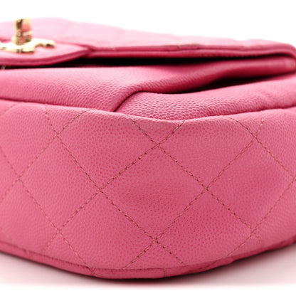 Chanel Caviar Quilted CC Day Camera Case Pink 10 of 13