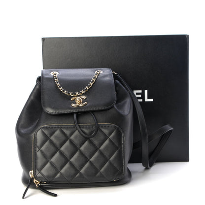 Chanel Caviar Quilted Business Affinity Backpack Black 8 of 8