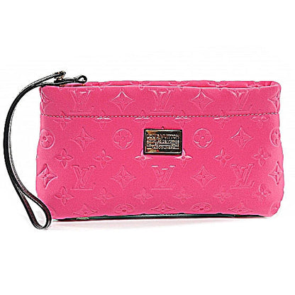 Louis Vuitton Monogram Scuba Clutch Pochette Fuchsia 1 of 7