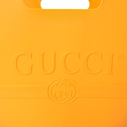 Gucci Rubber Oversized Logo Tote Marigold 8 of 13