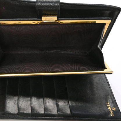 Chanel Caviar Timeless CC French Wallet Black 6 of 8