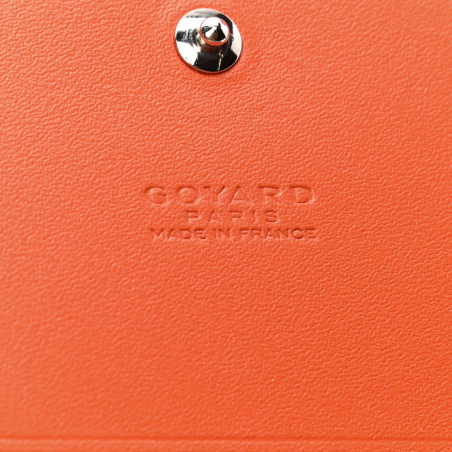 Goyardine Rivoli Wallet Orange