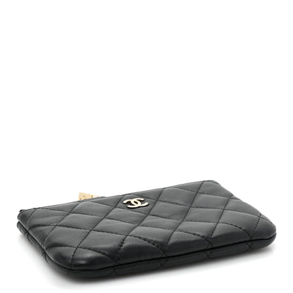 Chanel Lambskin Quilted Small Casino Cosmetic Case Black 4 of 9