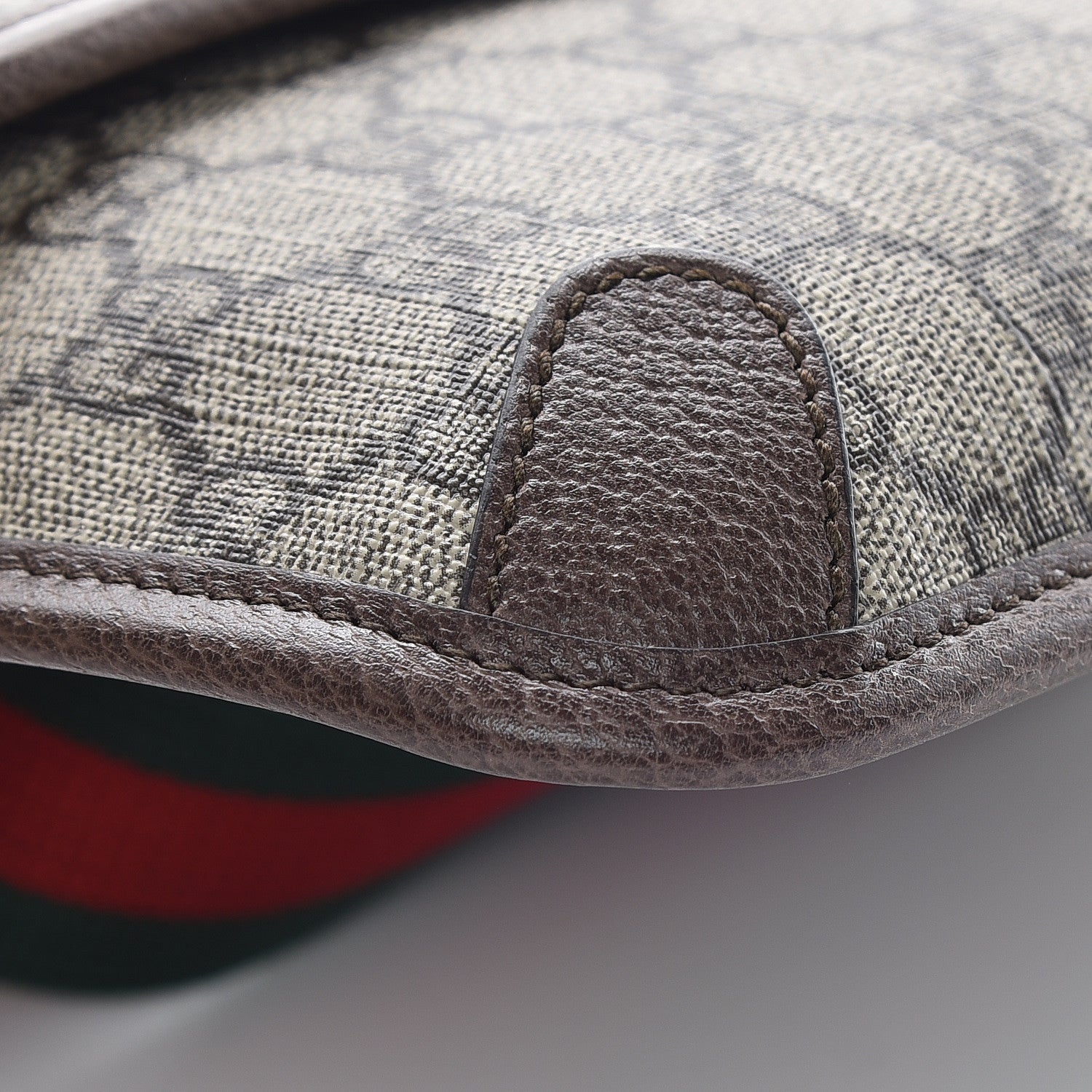 Gucci GG Supreme Monogram Neo Vintage Web Belt Bag Brown 5 of 9