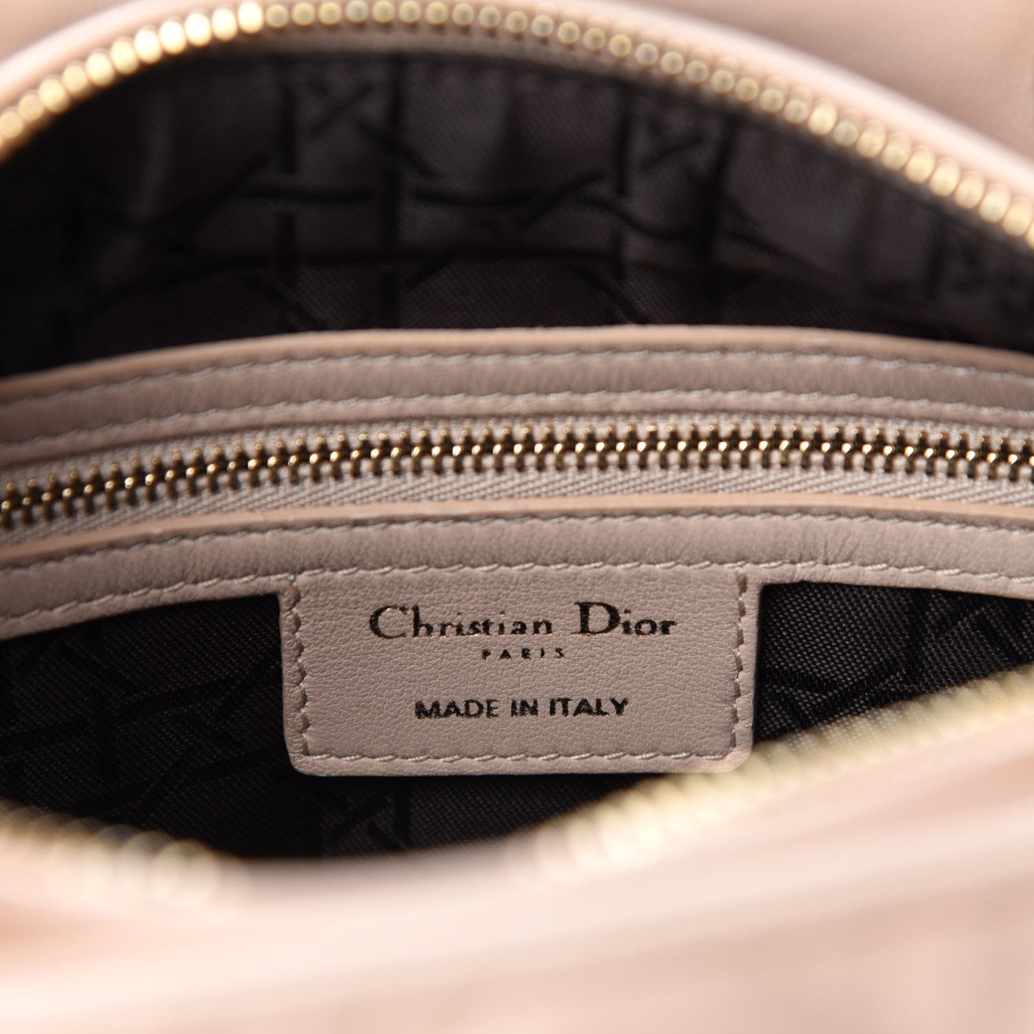 Christian Dior Lambskin Cannage Medium Lady Dior Light Pink 9 of 11