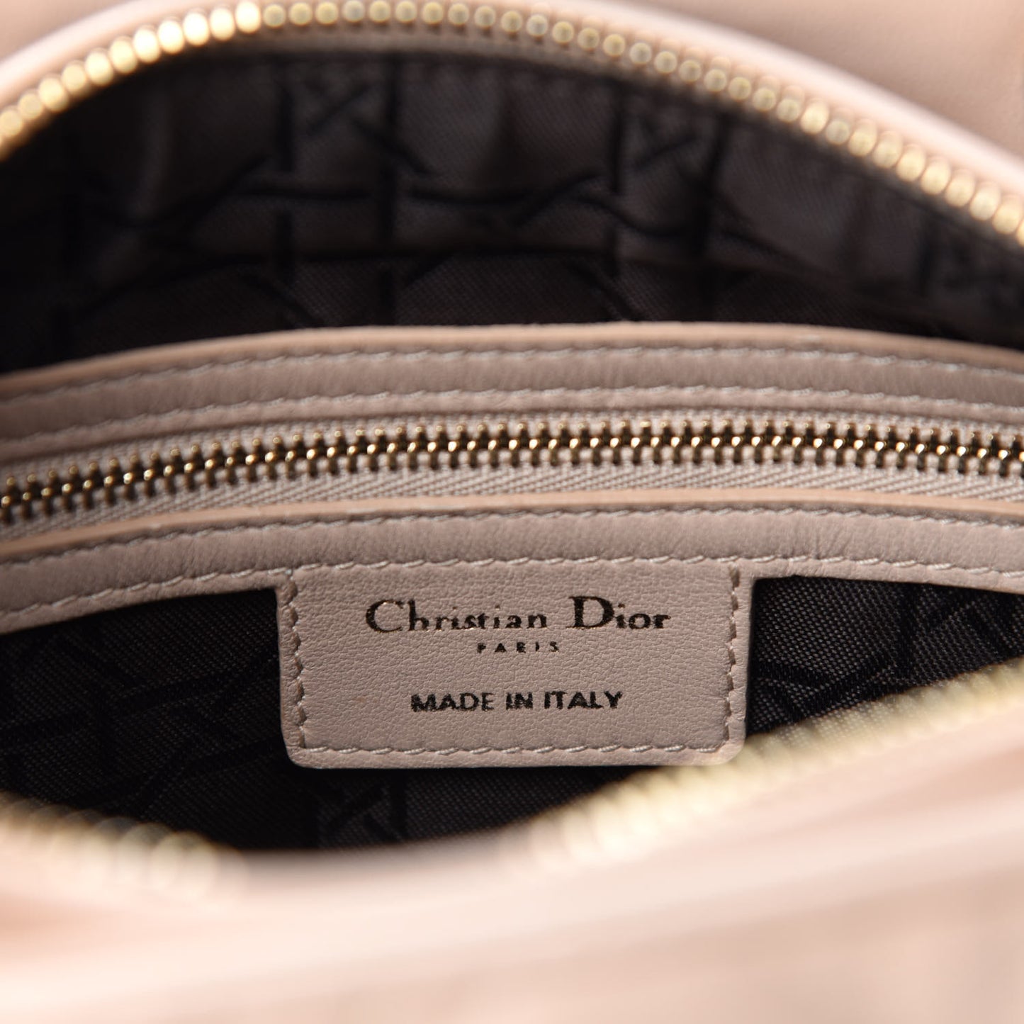 Lambskin Cannage Medium Lady Dior Light Pink