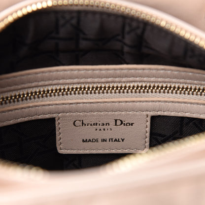 Christian Dior Lambskin Cannage Medium Lady Dior Light Pink 9 of 11