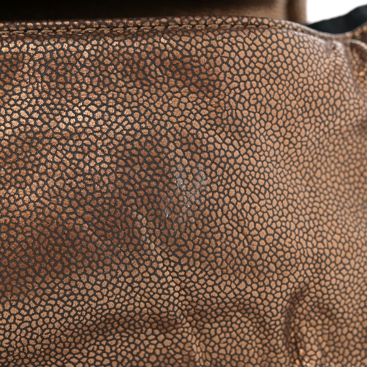 Chanel Metallic Caviar Half Moon Large Flap Bronze 13 of 13