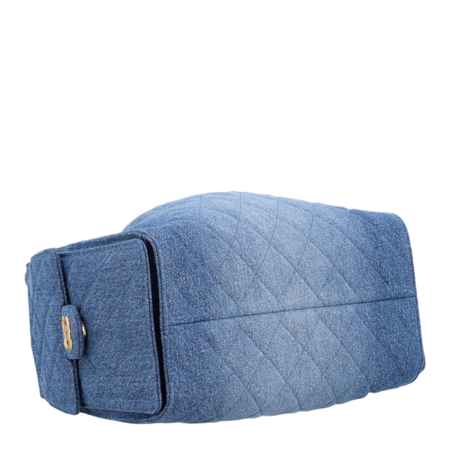 Chanel Washed Denim Quilted Small Chanel 25 Handbag Blue 3 of 9