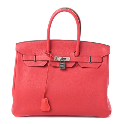Hermes Taurillon Clemence Birkin 35 Rose Jaipur 1 of 9