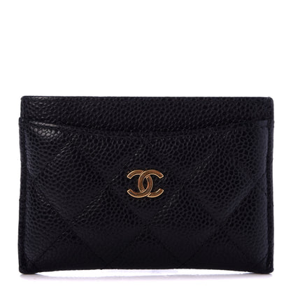 Chanel Caviar Quilted Card Holder Black 1 of 9
