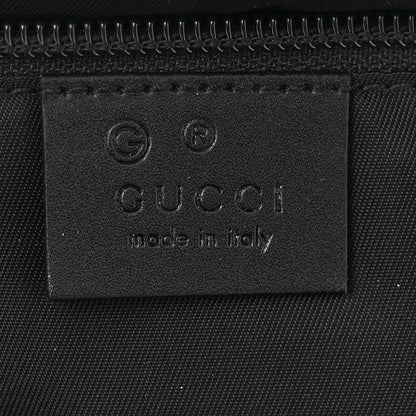 Gucci Techno Canvas Appia Calfskin Web Tote Backpack Black 6 of 12