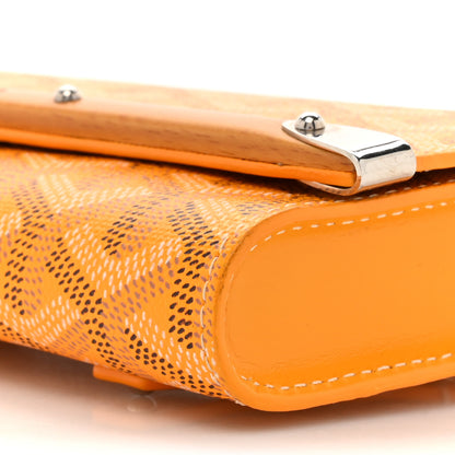 Goyard Goyardine Monte Carlo Bois Clutch With Strap Yellow 10 of 12