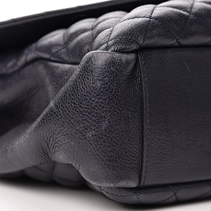 Saint Laurent Calfskin Mixed Matelasse Triquilt Large Monogram Envelope Satchel Deep Marine 19 of 25