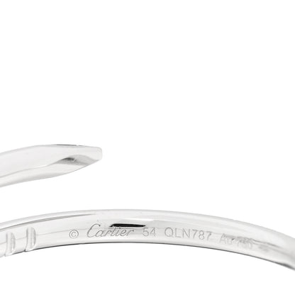 Cartier 18K White Gold Small Juste Un Clou Ring 54 6.75 3 of 5