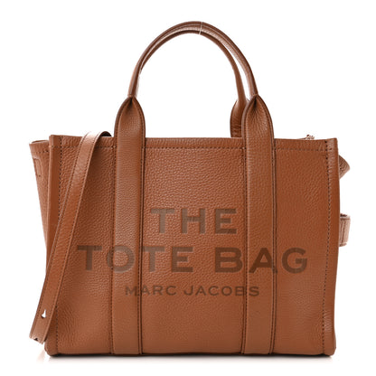 Marc Jacobs Grained Calfskin Medium The Tote Bag Argan Oil 1 of 12