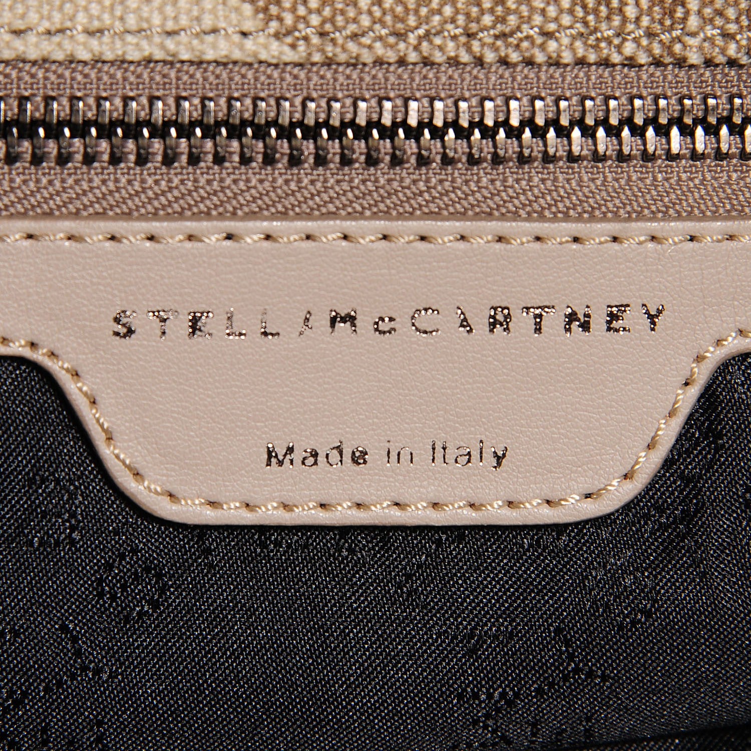 Stella McCartney Denim Camo Print Big Falabella Tote Khaki 6 of 9