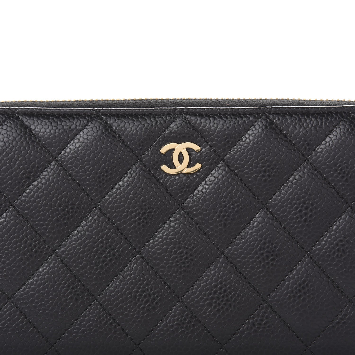 Chanel Caviar Quilted Large Gusset Zip Around Wallet Black 11 of 11