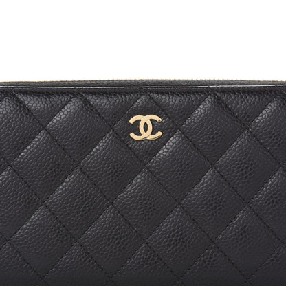 Chanel Caviar Quilted Large Gusset Zip Around Wallet Black 11 of 11