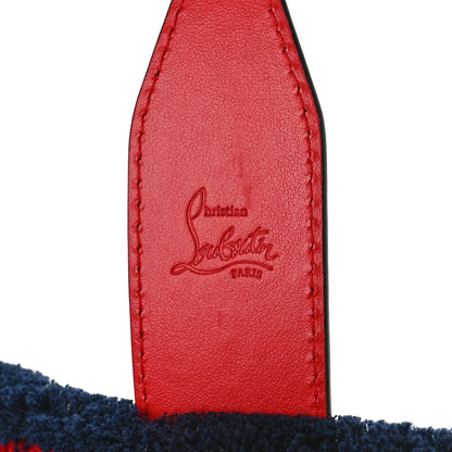 Christian Louboutin Denim Frangibus Printed Tote Dark Blue Multicolor 6 of 8
