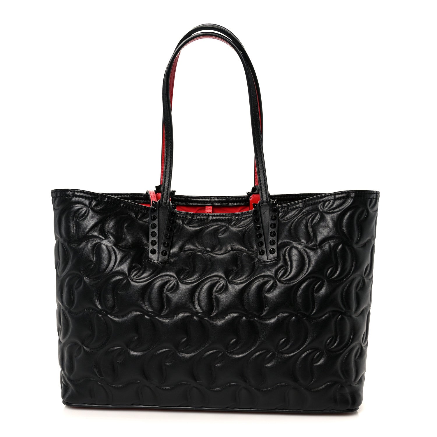 Christian Louboutin Nappa Embossed Small East West Cabata Tote Black 1 of 12