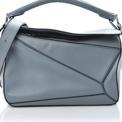 Loewe Calfskin Small Puzzle Bag Stone Blue 8 of 12