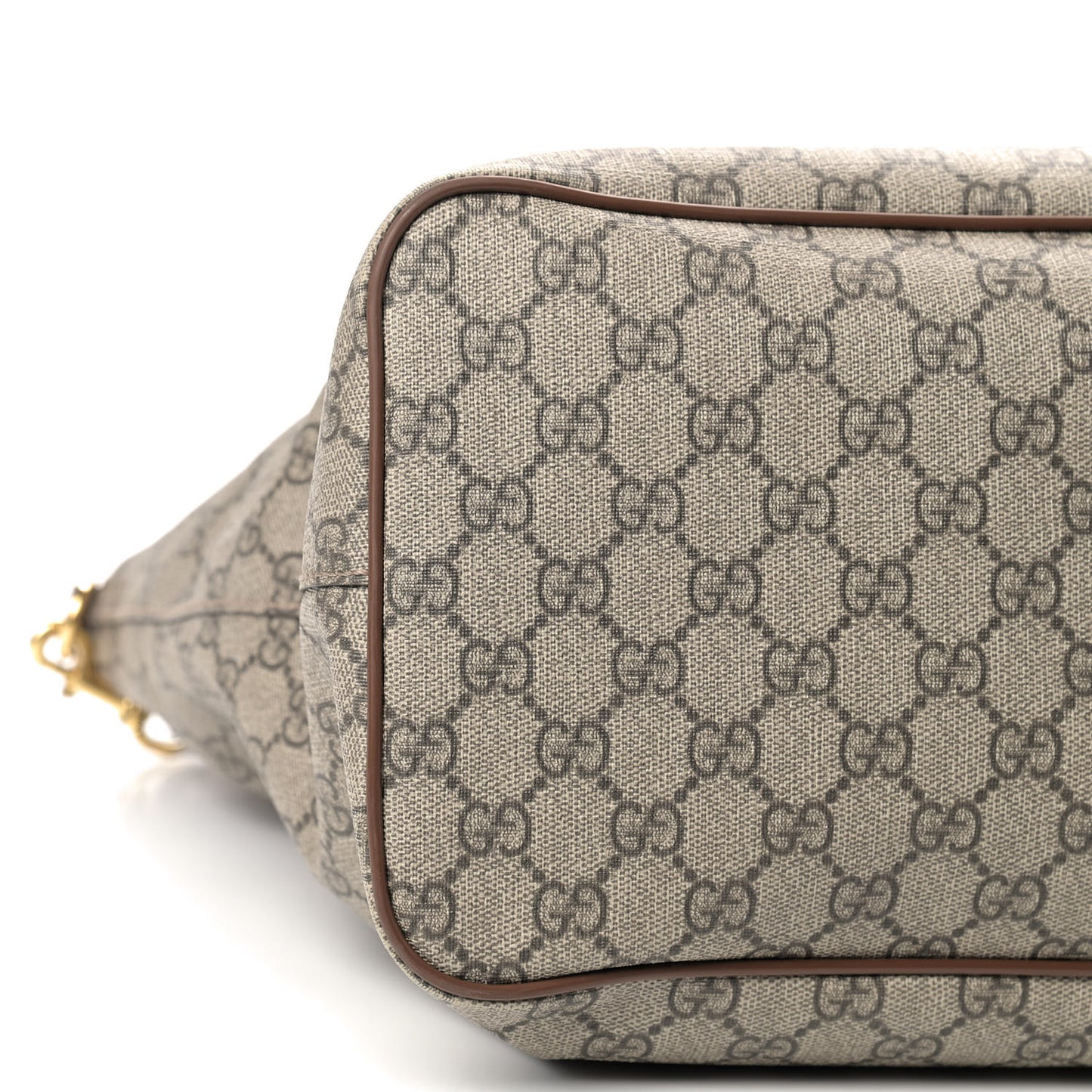 Soft GG Supreme Monogram Medium Crossbody Tote Beige Cuir