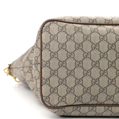 Gucci Soft GG Supreme Monogram Medium Crossbody Tote Beige Cuir 9 of 10