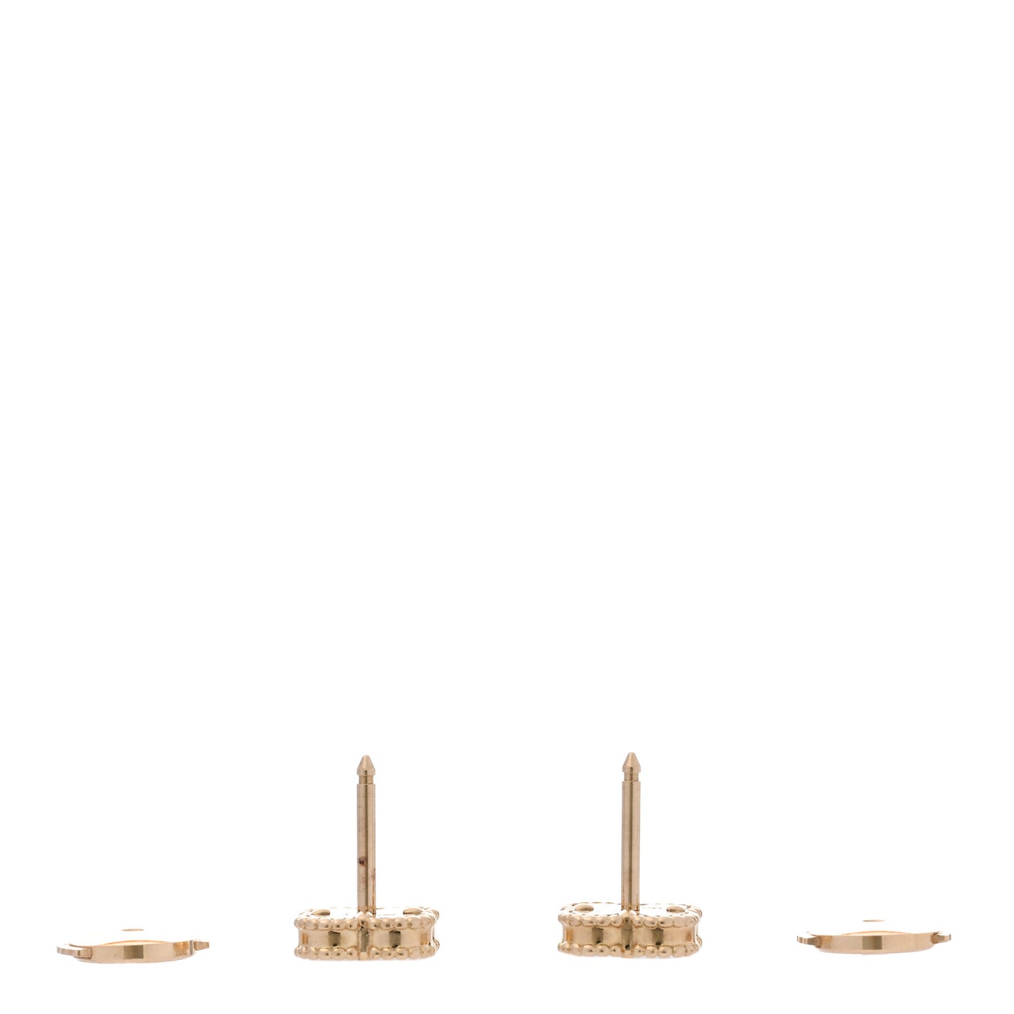 18K Yellow Gold Black Onyx Sweet Alhambra Earrings