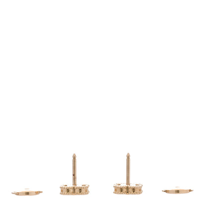 Van Cleef & Arpels 18K Yellow Gold Black Onyx Sweet Alhambra Earrings 3 of 5