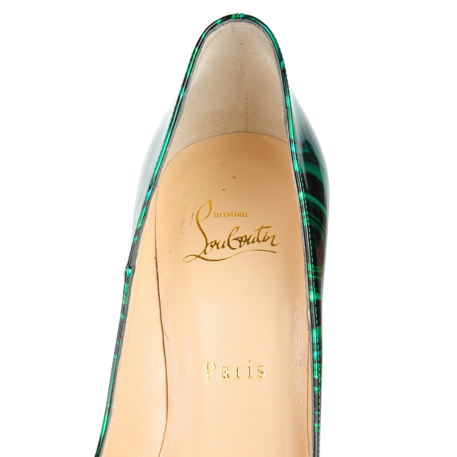 Christian Louboutin Patent Malachite So Kate 120 Pumps 37.5 Vert 7 of 8