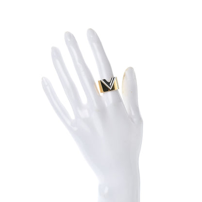 Louis Vuitton Brass Essential V Ring M Gold Silver 2 of 6