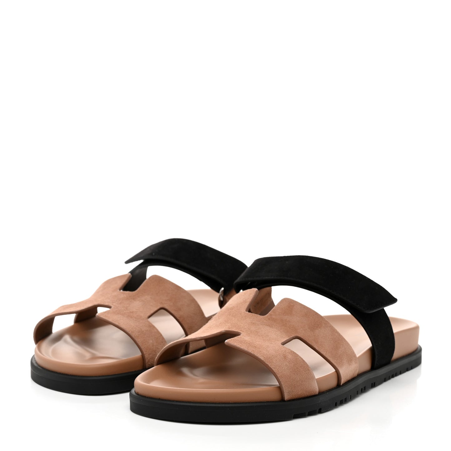Suede Goatskin Womens Chypre Sandals 41 Rose Perle Black