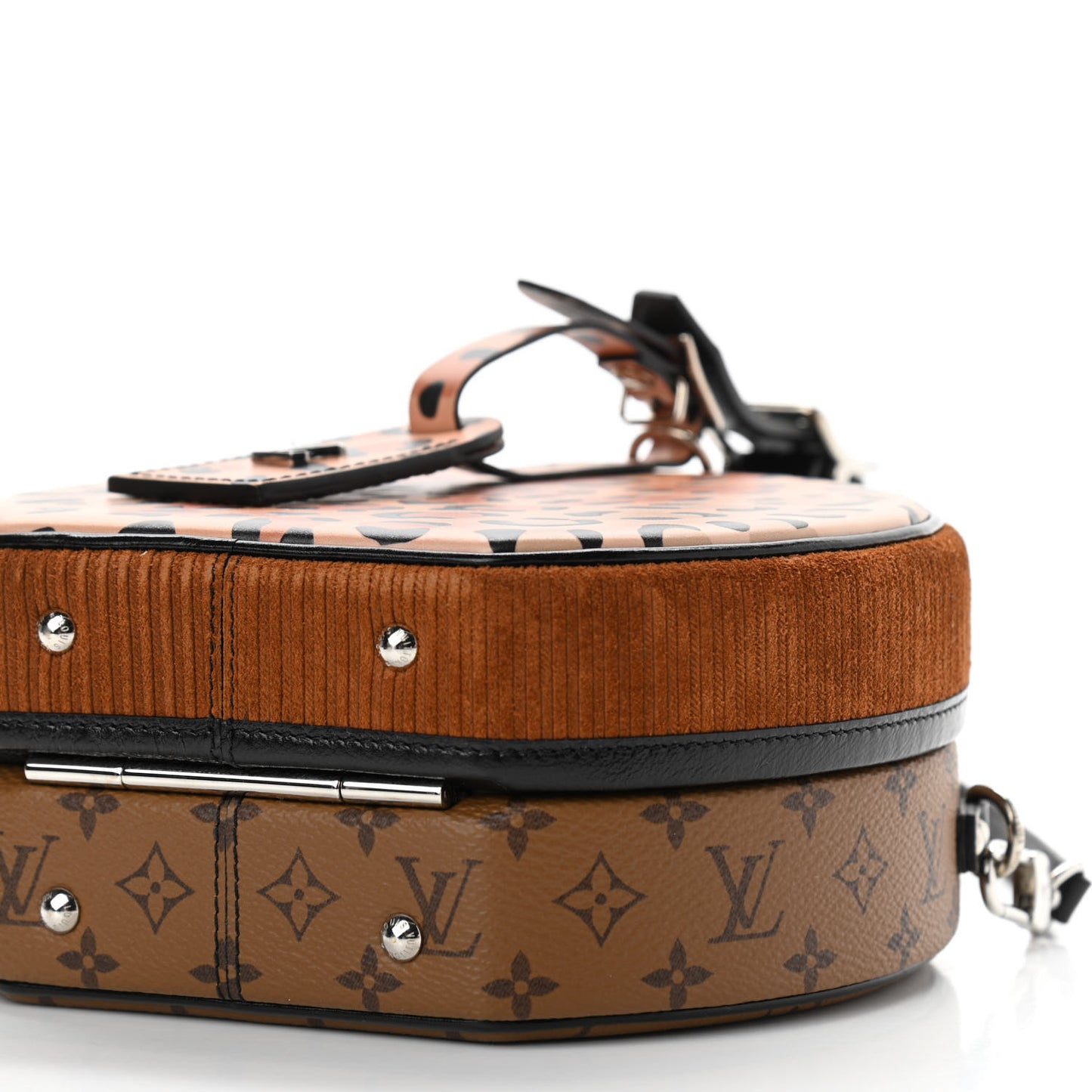 Reverse Monogram Leopard Petite Boite Chapeau